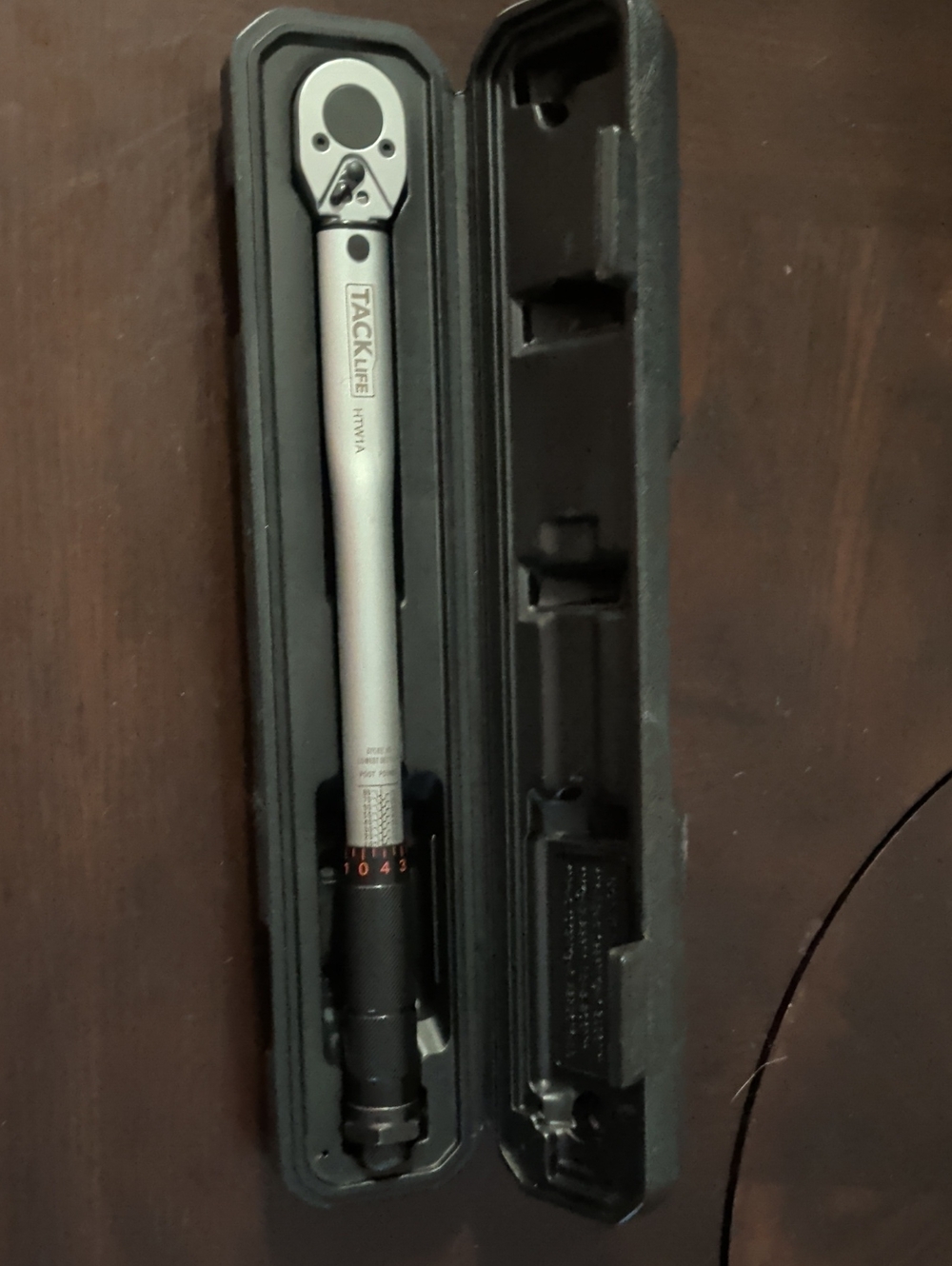 Silver Torque Wrench - 1/2" Drive, With Extension And Adapters For All Drives